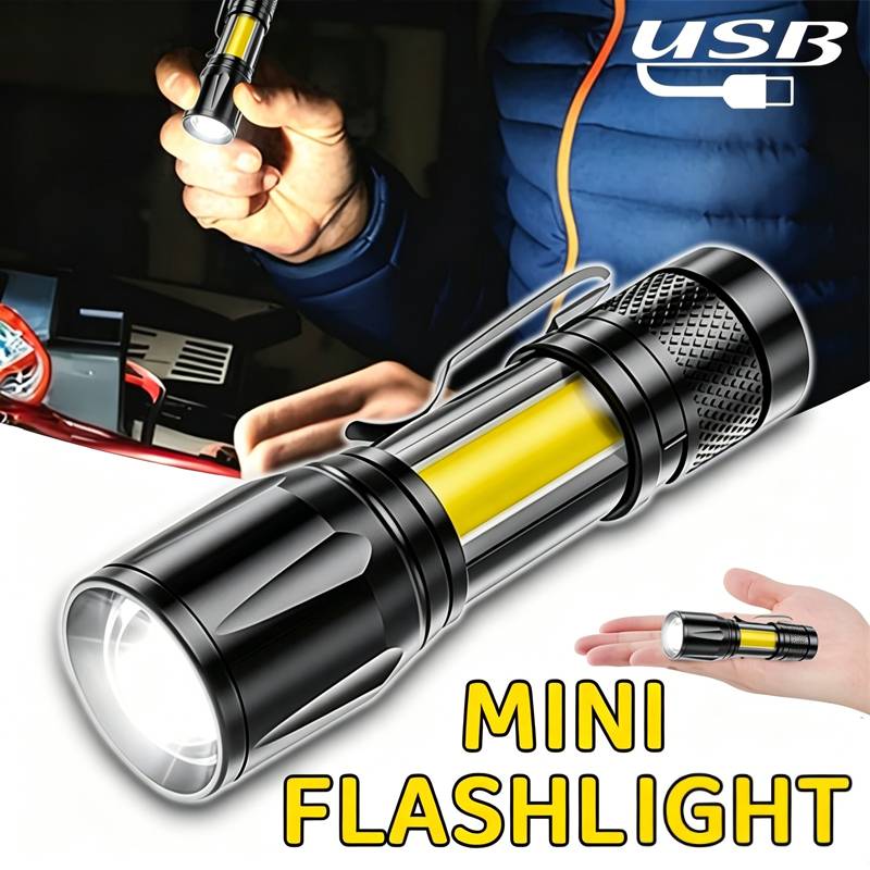 Outdoor Adventure Trips - Mini LED Flashlight COB Floodlight Portable