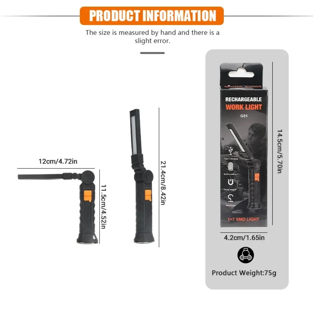 Portable COB LED Flashlight US - Outdoor Adventure Trips recension och pris