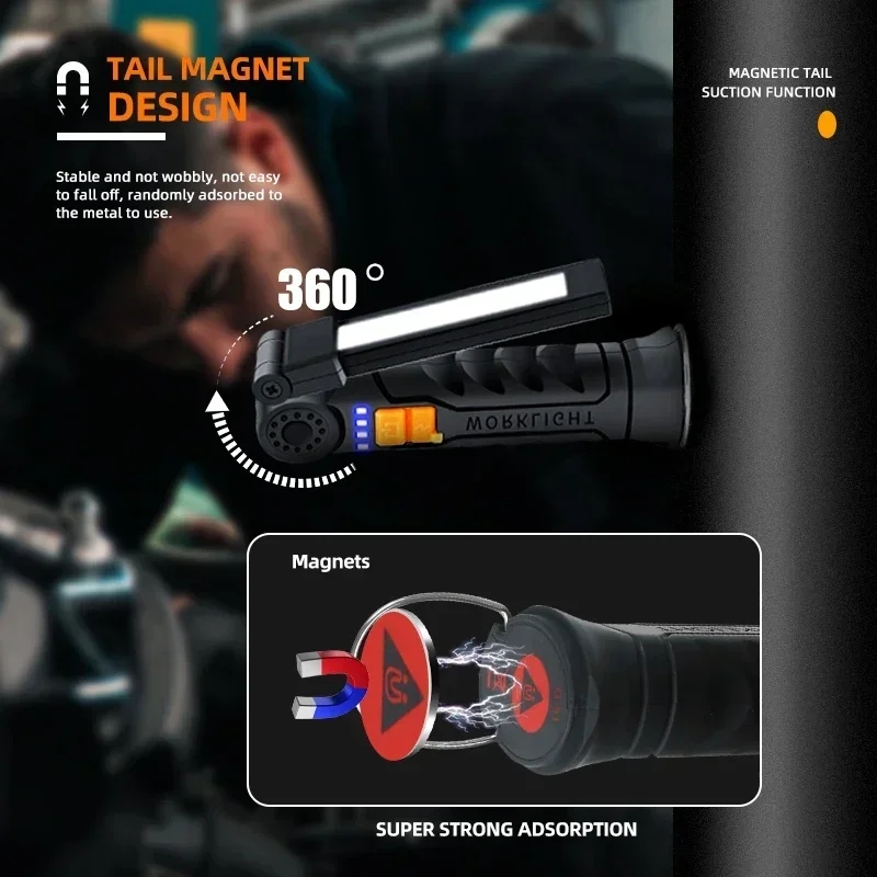 Portable COB LED Flashlight US - Outdoor Adventure Trips recension och pris