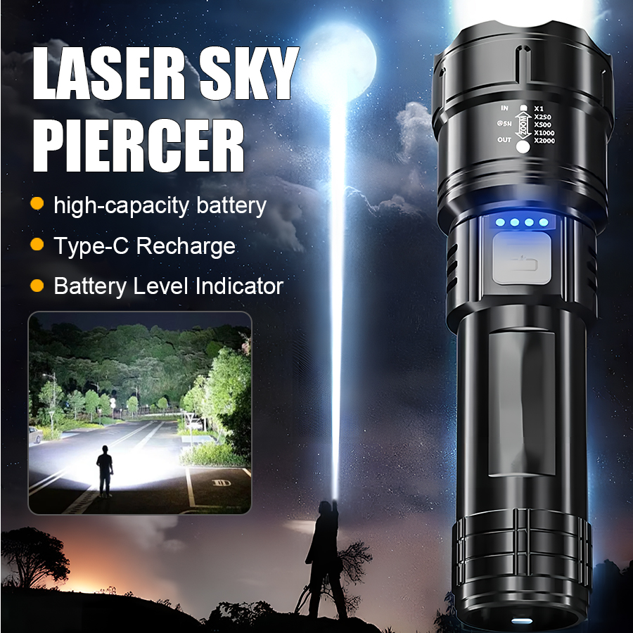 High Power P50 LED Flashlight  - Outdoor Adventure Trips recension och pris