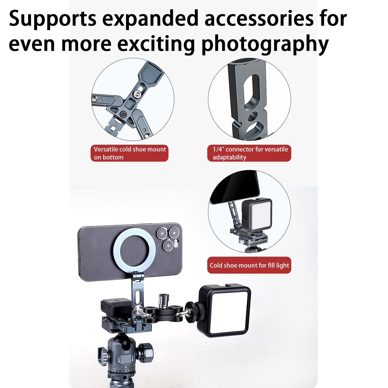 Magnetic Phone Tripod Mount Fo - Outdoor Adventure Degree recension och pris