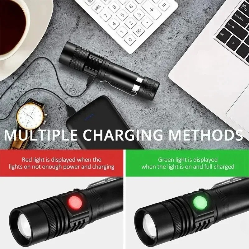 T6 LED Rechargeable Flashlight - Outdoor Adventure Trips recension och pris
