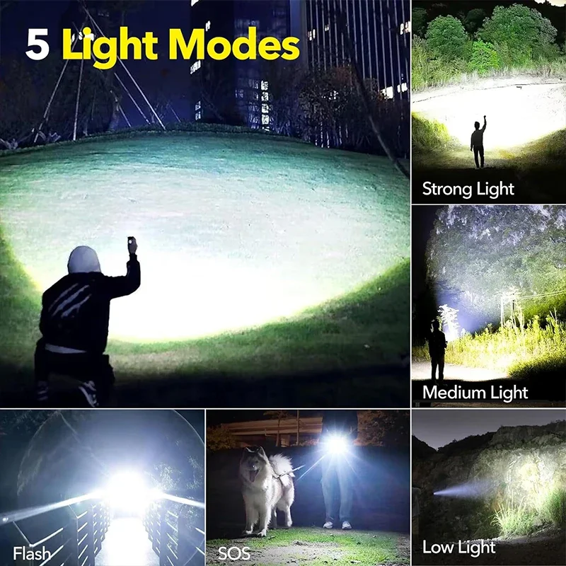 High Power LED Flashlight Rech - Outdoor Adventure Trips recension och pris
